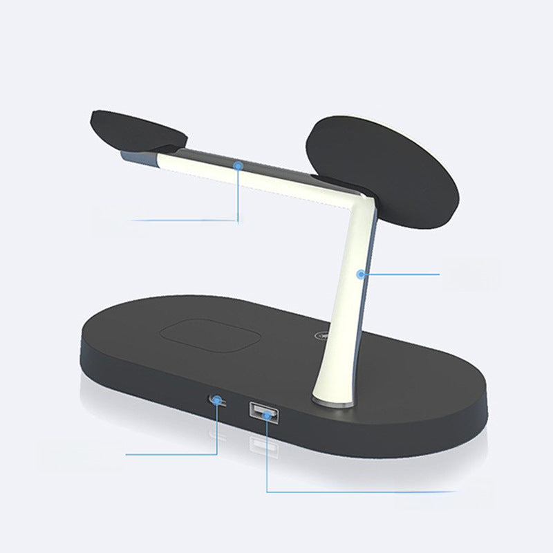 The new five-in-one wireless charger 15W vertical fast charging is suitable for Apple mobile phone watch headset wireless charging