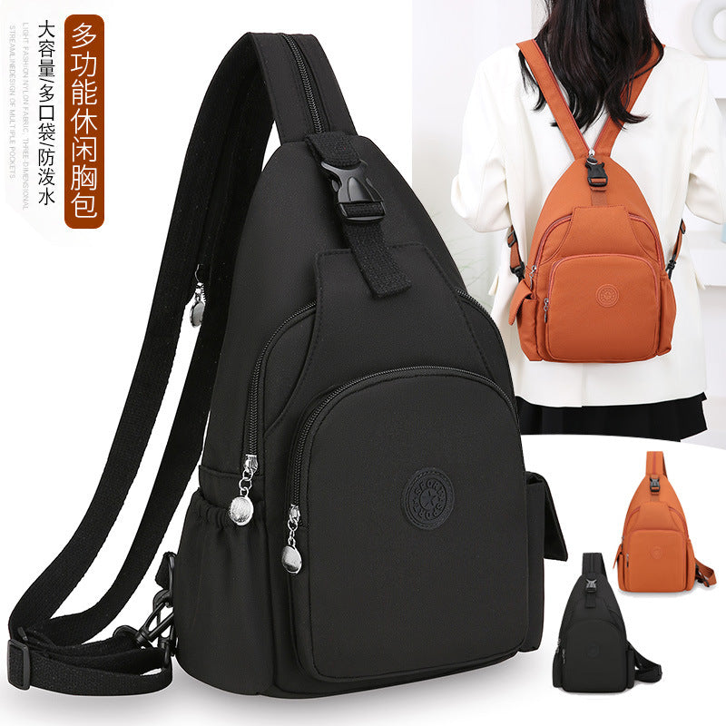 Fashion Chest Bag Backpack Fashion Trend 2024 New Women's Chest Bag Casual Anti-splashing Bag Multifunctional Chest Bag