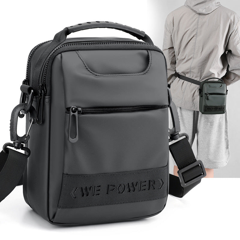 Wepower New Simple Men's Small Bag Fashionable Crossbody Bag Wearing Belt Hanging Bag Portable Shoulder Carry-on Bag