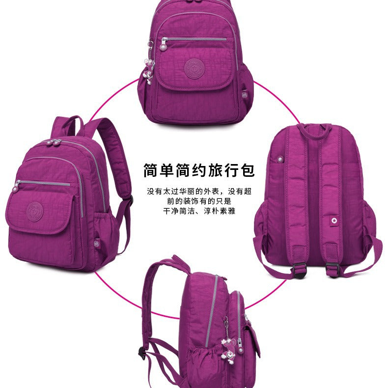 Tigao Special Trendy Versatile Lightweight Casual Nylon Washed Backpack Travel Outdoor Men's and Women's Backpack Wholesale