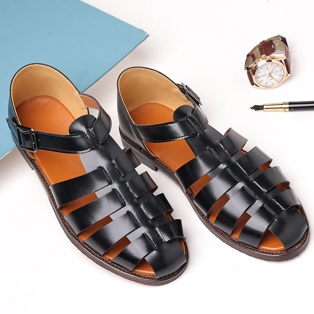 Plus Size Men's Shoes 2025 Summer New Casual Sandals Men's Fashion Trendy Roman Shoes Cross-Border Export Men's Shoes