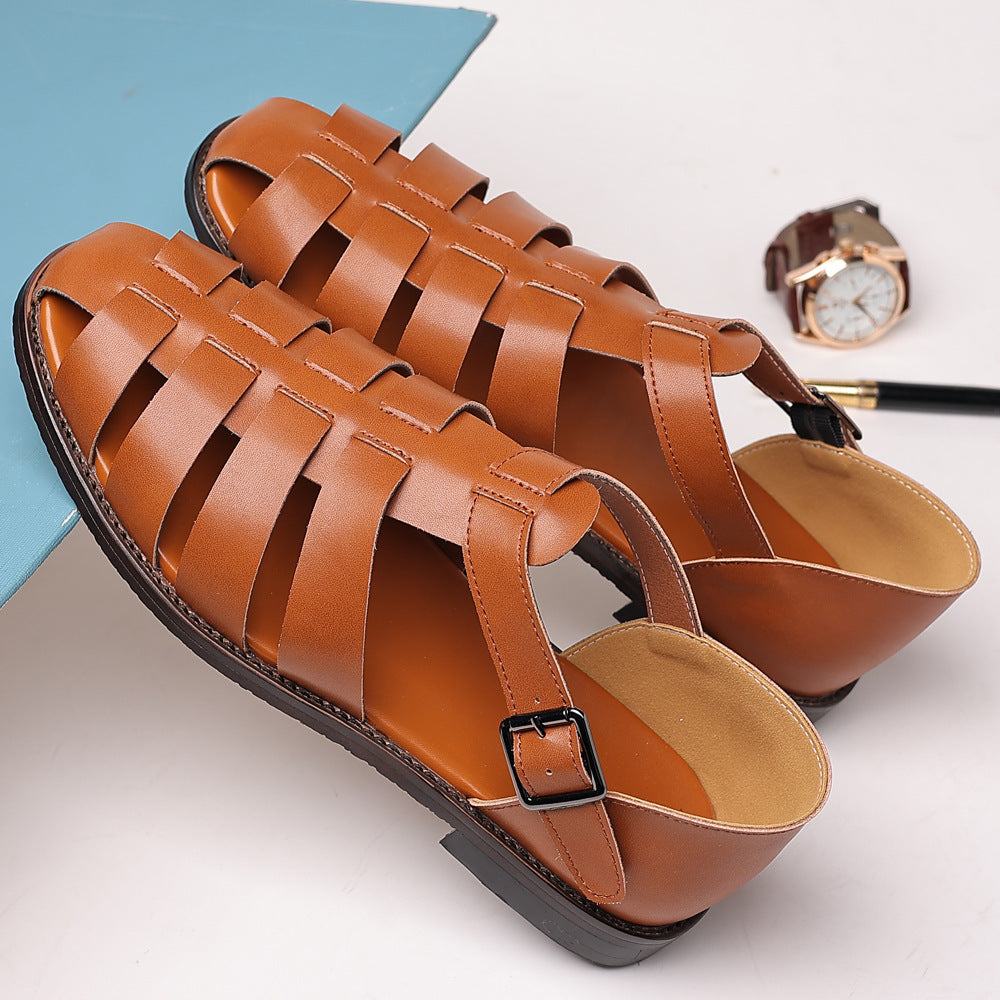 Plus Size Men's Shoes 2025 Summer New Casual Sandals Men's Fashion Trendy Roman Shoes Cross-Border Export Men's Shoes